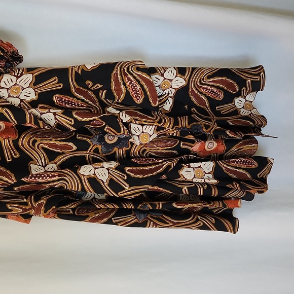 NWT ULLA JOHNSON MARIAM DRESS FLORAL MIDI ONE SHOULDER SILK SZIE  0 - Picture 5 of 16